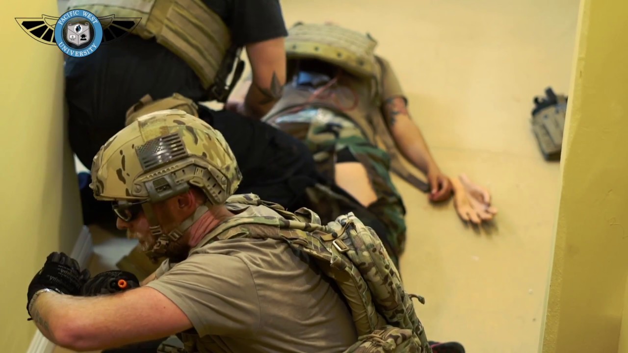 security students learning thanks to the GI Bill Approved Executive Protection Training at PWA.edu