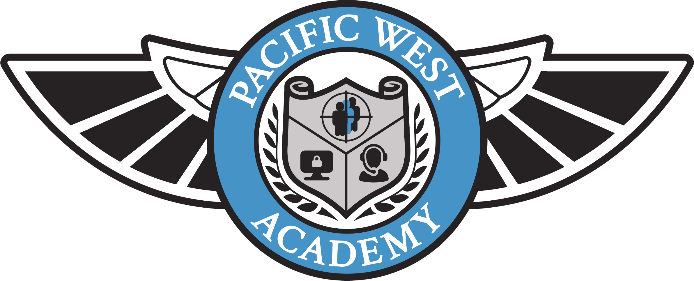 Pacific West Academy's Logo - Security and Executive protection training