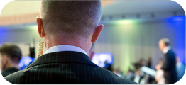 Security personnel at an event.