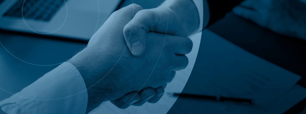 A professional handshake between two individuals symbolizing a Credit for Prior Learning (CPL) partnership and expanded student pathways for degree completion.