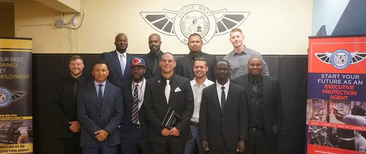 Class 17 graduates, trained in close protection, ready for challenging security assignments.