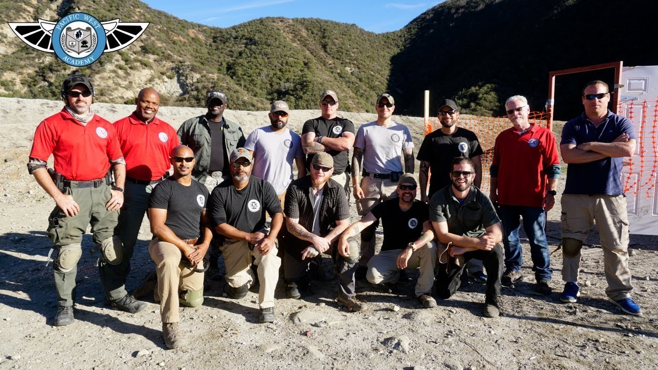 students class picture from the GI Bill Approved Executive Protection Training Program at PWA.edu
