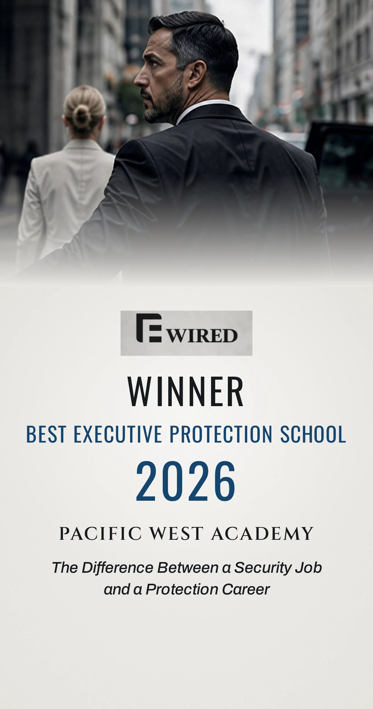 Best Executive Protection School 2026 Winner Hero Banner.